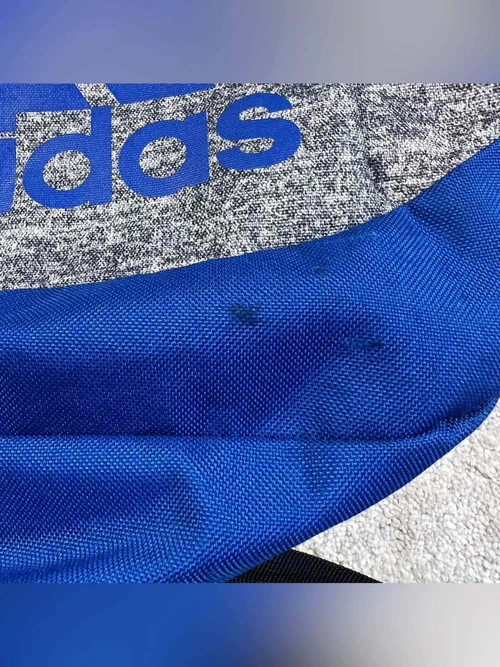 Adidas Backpack Heathered Black Blue